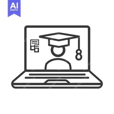 Popular premium asset: A laptop screen showing online education or graduation concepts