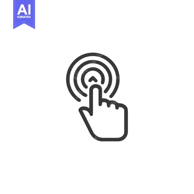 Popular premium asset: Finger Tapping Concentric Circle Icon, Touchscreen Interaction, Minima