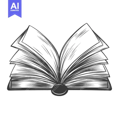 An Open Book Illustration Demonstrating Pages And Its Structure