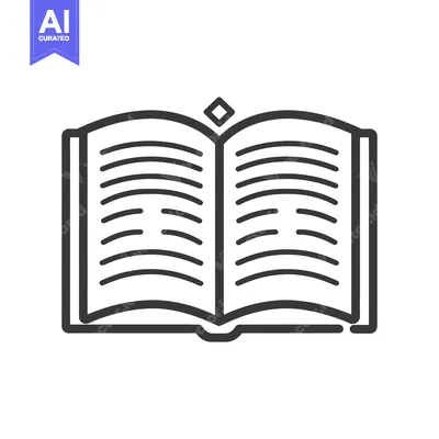 Aset premium populer: Open Book with Detailed Lines and a Diamond on Top