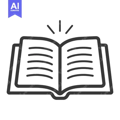 Open Book with Shining Light from Above