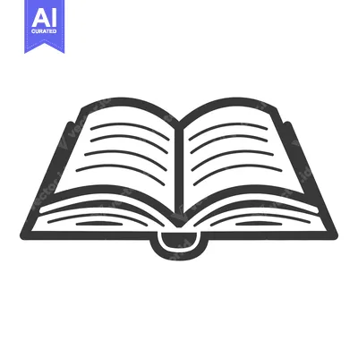 Premium design asset: Open Book with Visible Pages and a Bookmark