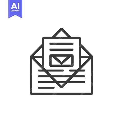 Aset premium populer: Open Envelope with a Letter and Email Icon Inside