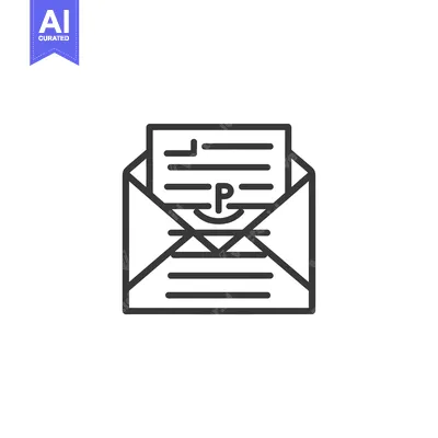 Aset premium populer: Open Envelope with Letter and Privacy Symbol