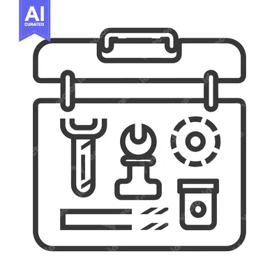 Open Toolbox with Assorted Tools and Equipment