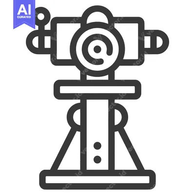 A stylized illustration depicts a mechanical camera on a tripod