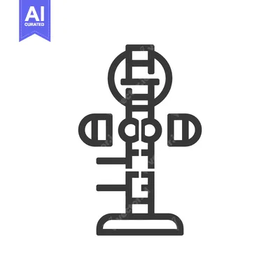 Popular premium asset: A stylized vector graphic of a stand with geometric features