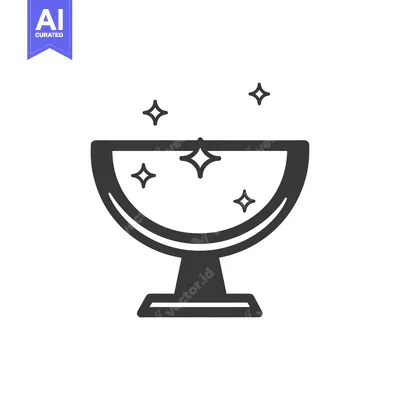 Popular premium asset: A decorative glass bowl with sparkles floating inside of it