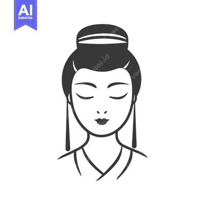 An elegant illustration depicts a serene woman with closed eyes