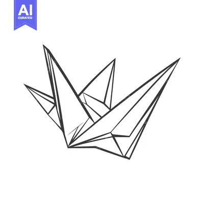 Black and white illustration of geometric crystal formations