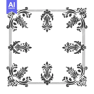 Popular premium asset: Ornamental Frame with Floral Motifs