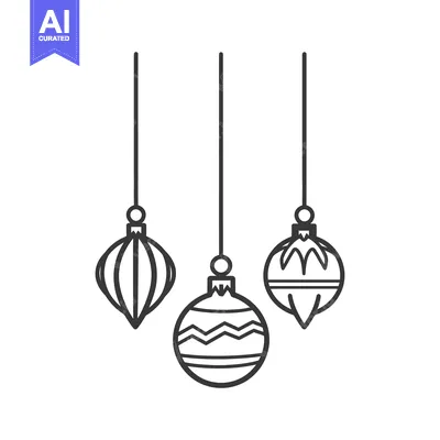 Aset premium populer: Three hanging ornaments with various detailed decorative patterns and