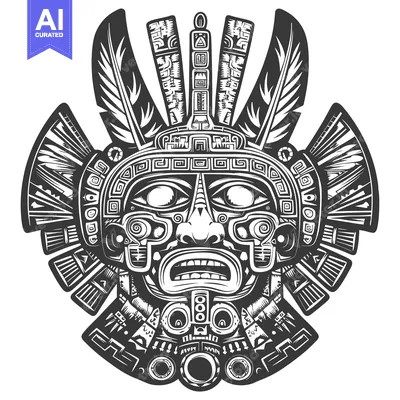 Popular premium asset: Ornate Aztec-Style Mask with Elaborate Headpiece