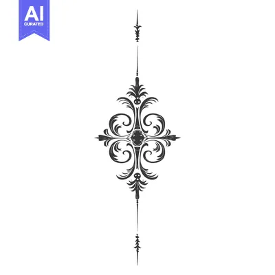 Aset premium populer: Ornate Decorative Floral Design Element