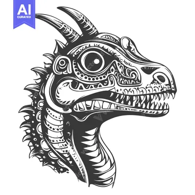 Popular premium asset: Ornate Dragon Head with Sharp Teeth and One Open Eye