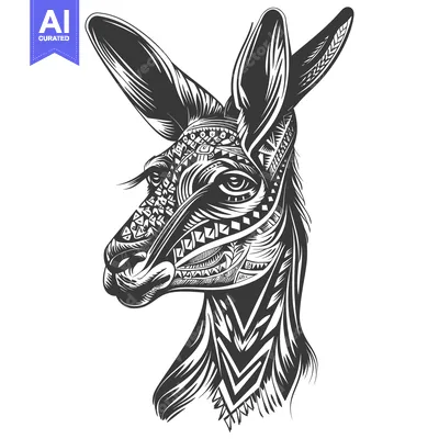 Popular premium asset: Ornate Geometric Patterned Deer Head Illustration