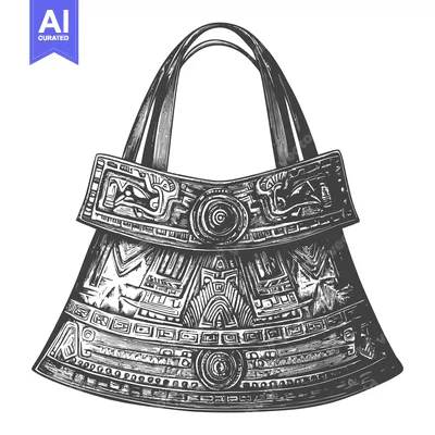 Ornate Handbag with Intricate Geometric Designs