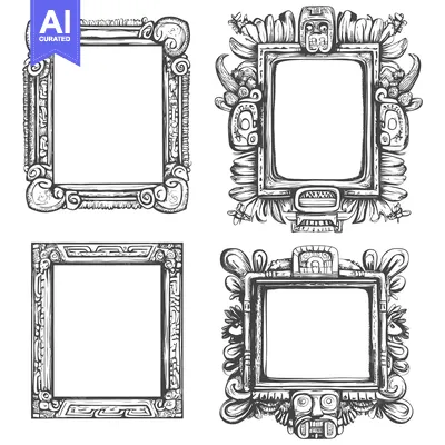 Ornate Picture Frames Inspired by Aztec Art