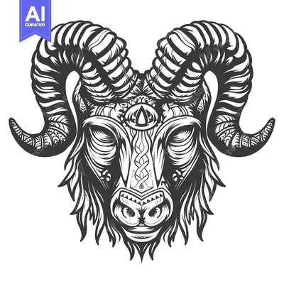 Popular premium asset: Ornate Ram Head with Third Eye and Detailed Horns