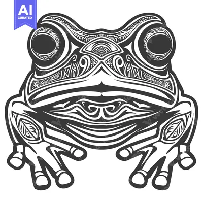 Popular premium asset: Ornate Tribal Style Frog with Geometric Patterns