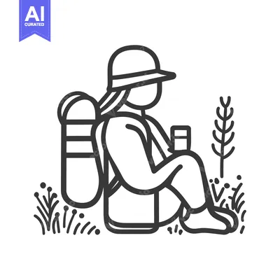 A person wearing a hat sits relaxed with beverage outside