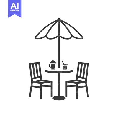 Aset premium populer: Outdoor Table and Chairs with Umbrella