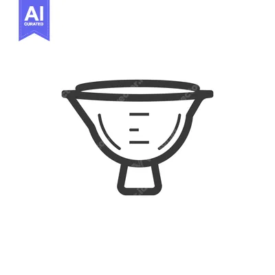 Aset desain premium: Outline drawing of a measuring cup