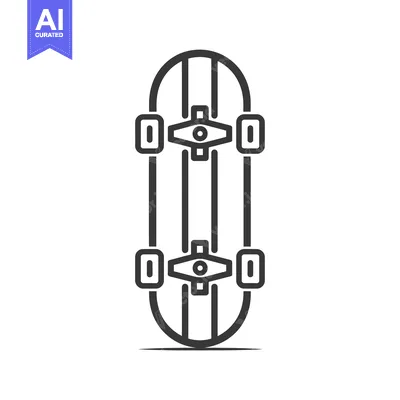 Popular premium asset: Outline Drawing of a Skateboard