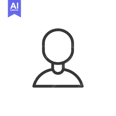 Premium design asset: Outline Icon Depicting a Human Figure