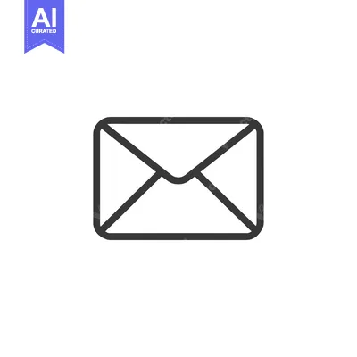 Aset premium populer: Outline Icon of a Closed Envelope