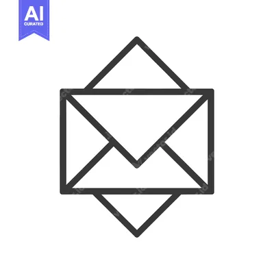 Premium design asset: Outline Icon of a Closed Envelope