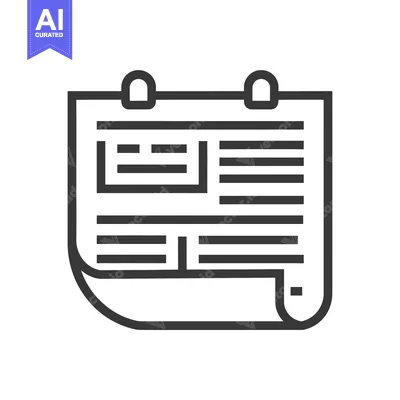 Popular premium asset: Outline Icon of a Document with Hanging Holes