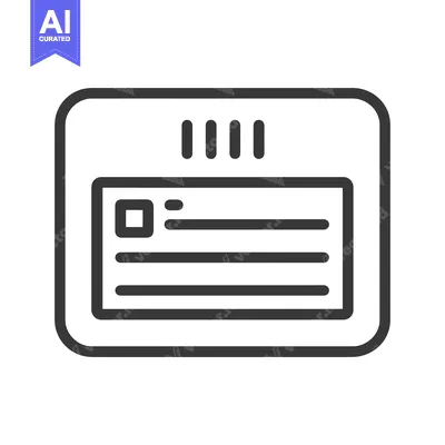 Outline Icon of a Form with Input Fields