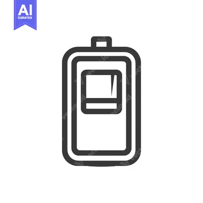 Premium design asset: Outline Icon of a Smartphone with Rounded Corners