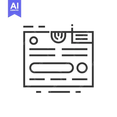 Aset premium populer: Outline Icon of a Web Page with a Search Bar and Menu