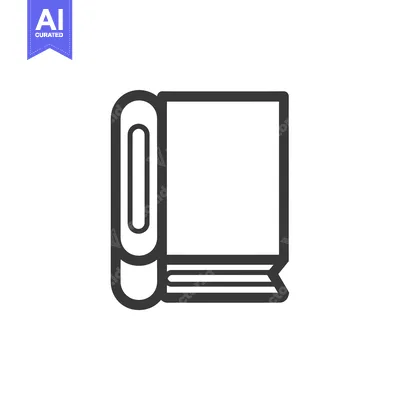 Popular premium asset: Outline Illustration of a Closed Book with a Bookmark