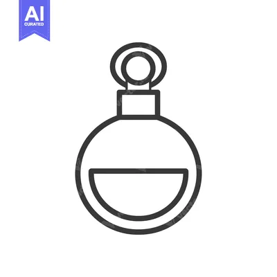 Popular premium asset: Outline Illustration of a Perfume Bottle