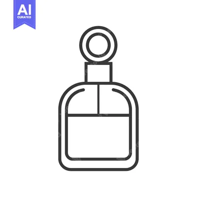 Aset premium populer: Outline illustration of a perfume bottle