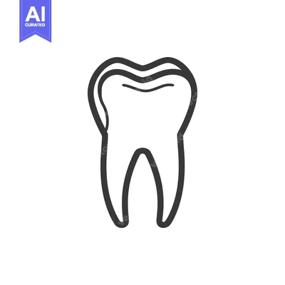 Popular premium asset: Outline Illustration of a Single Human Tooth