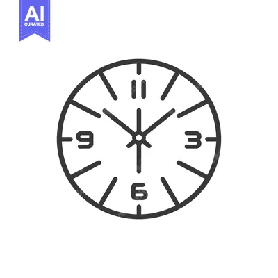 Aset premium populer: Outline Of A Clock Face With Hands Pointing At 3 Oclock 19918