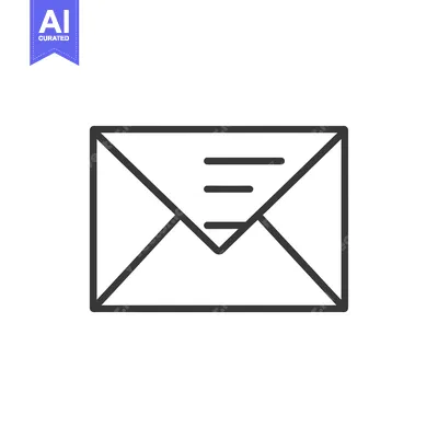 Popular premium asset: Outline of a Closed Envelope with Three Horizontal Lines Inside