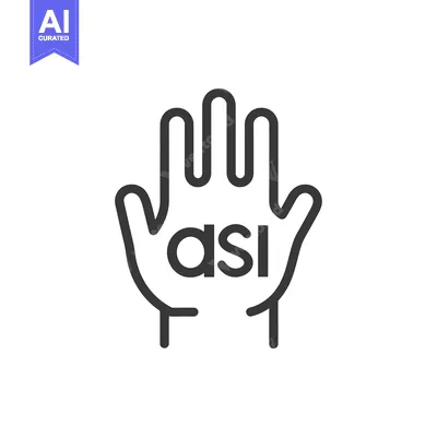 Outline of a hand with the word "ASI" inscribed on the palm