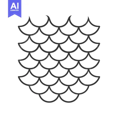 Popular premium asset: Outline of a Pattern of Interlocking Curved Shapes