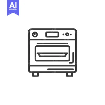Popular premium asset: Modern Oven Icon: Minimalist Line Art Kitchen Appliance Design