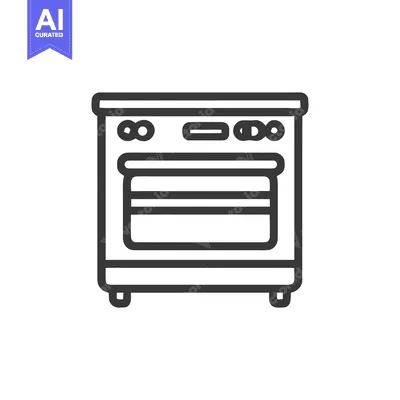 Popular premium asset: Modern Oven Icon: Sleek Kitchen Appliance Outline Design