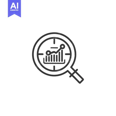 Aset premium populer: Magnifying Glass Focuses on Ascending Financial Chart, Data Analysis
