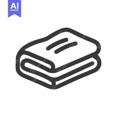 Folded Laundry Icon: Clean Clothes, Minimalist Design, Modern Symbol