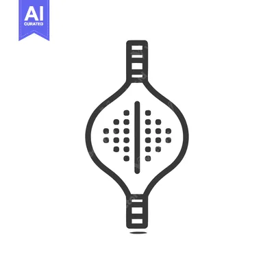 Minimalist Paddle Racket Icon: Sports Equipment Line Art Design