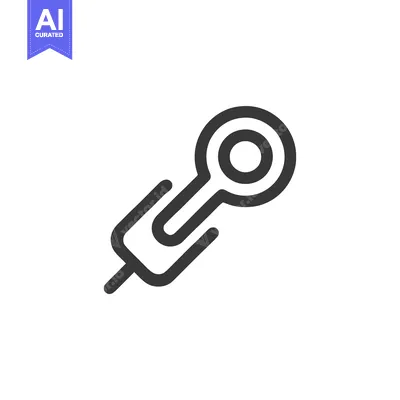Minimalist Syringe Icon: Medical Injection Symbol on White Background