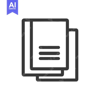 Stacked Documents Icon: Minimalist Design for File Management and Orga